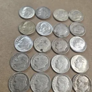 20 roosevelt dimes/ 90%% silver