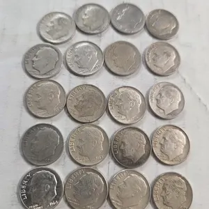 20 roosevelt dimes/ 90%% silver