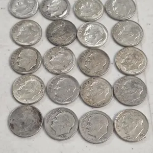 20 roosevelt dimes/ 90%% silver
