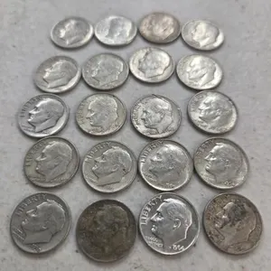 20 roosevelt dimes/ 90%% silver