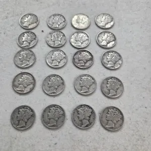20 mercury dimes/ 90% silver