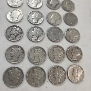 20 mercury dimes/ 90% silver