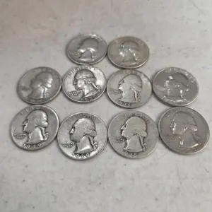 10 Washington quarters/ 90% silver