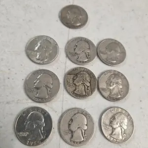 10 Washington quarters/ 90% silver
