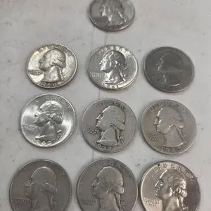 10 Washington quarters/ 90% silver