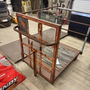 metal/wood warehouse cart
