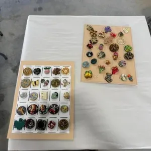 2 cards of plaster buttons