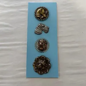 4 large dog buttons