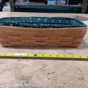 Longaberger Bread Basket With Liner & Protector.