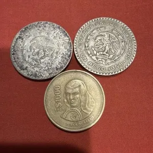 Estados unidos mexicanos 1989 1,000 coin, 1965 un