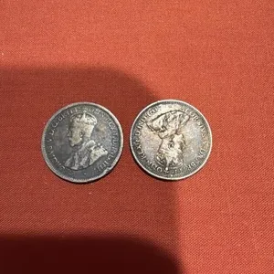 1919 six pence, 1927 six pence