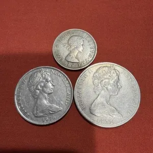 1963 New Zealand one shilling, 1976 New Zealand