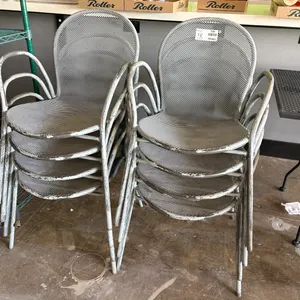 (8) Metal Patio Chairs