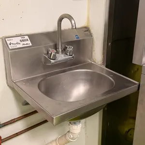 Stainless Steel Hand Sink with Faucet, 18in