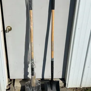 2 New Alpha Silverback Flat Head Shovels, Wood Handles