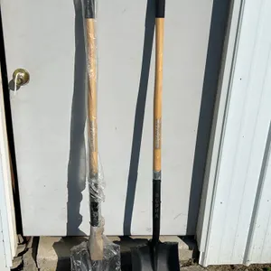2 New Alpha Silverback Flat Head Shovels, Wood Handles