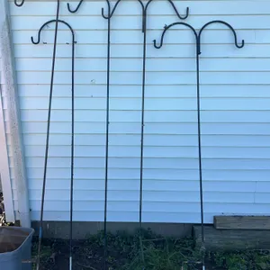 3 Single & 2 Double Shepherd Hooks, 6'
