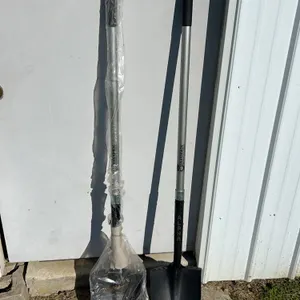 2 New Silverback Professional Tools Round Head Shovels, Metal Handles