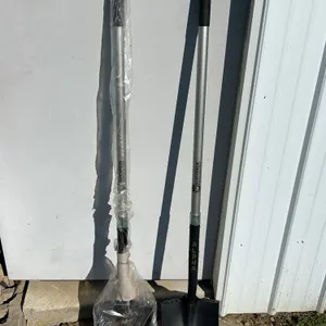 2 New Silverback Professional Tools Round Head Shovels, Metal Handles