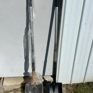 2 New Alpha Silverback Professional Tools Flat Head Shovels, Metal Handles