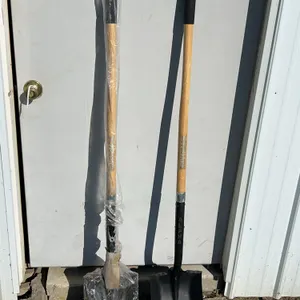 2 New Alpha Silverback Flat Head Shovels, Wood Handles