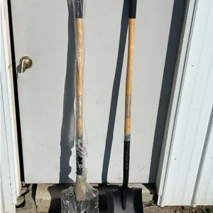 2 New Alpha Silverback Flat Head Shovels, Wood Handles