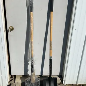 2 New Alpha Silverback Flat Head Shovels, Wood Handles