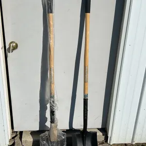 2 New Alpha Silverback Flat Head Shovels, Wood Handles
