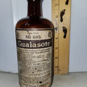Vintage Guaiasote Bottle 7.5'' Tall