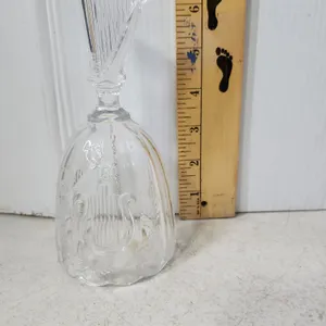 Clear Glass Harp Bell