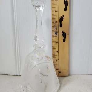 Clear Glass Rose Bell