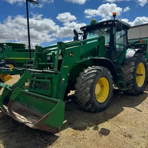 John Deere 7230R tractor w/ John Deere H480 Loader SN 1RW7230RKCC0774