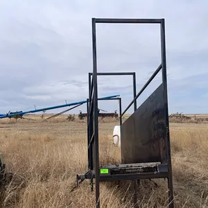 Portable Cattle Holding Chute with brackets for hydra deck.
