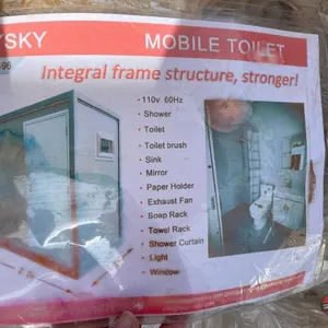 Mobile Toilet - Window Broken - Dent on Side