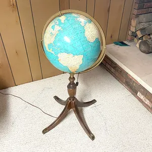 Lighted Globe on Stand