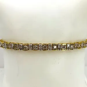 Gold Diamond Tennis Bracelet