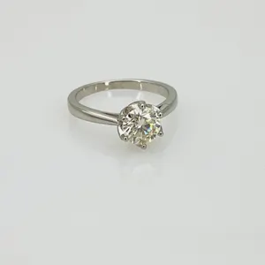 Moissanite Solitaire Ring
