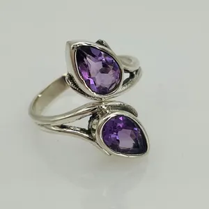 Amethyst Silver Ring