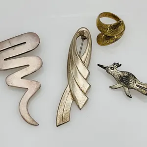 Sterling Silver Pins and Ring