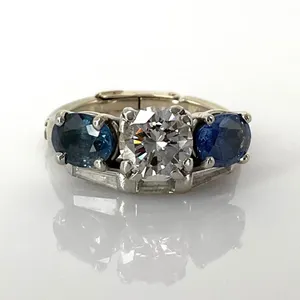Diamond and Sapphire Ring