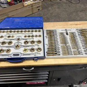 Westward Titanium Coated Tap & Die Set