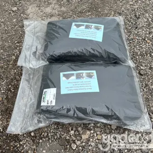 Unused Black Outdoor Patio Fabric Screen Cover, 65.62' x 6.56', UPF50+ 95%UV Blockage (2 of) 