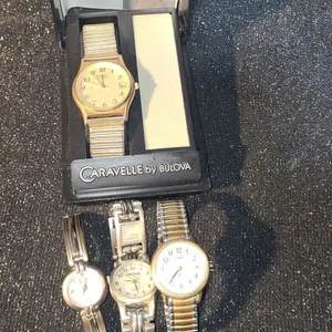 Watches- Caravelle by Bulova Watch, Fifth Avenue Collection, Time Zone, Timex
