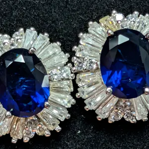 SILVER(5.32G),  CZ EARRING,