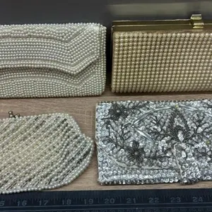 4 Vintage Beaded Clutches