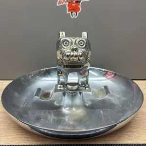 Chrome MACK Truck Dog Ashtray.