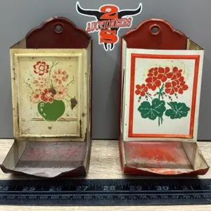2 Vintage Match Holders.