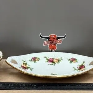 3 Royal Albert Old Country Roses Serving Dishes.