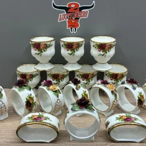 Royal Albert Old Country Roses China. 7 Egg Cups,