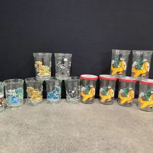 Vintage Bick's pickle drinking jars/glasses